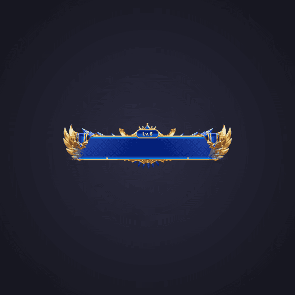 Blue Gold Level Badge