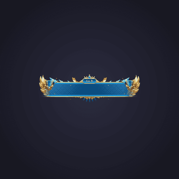 Blue Royal Level Badge