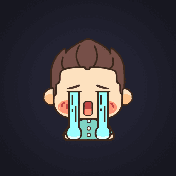 Blue Tears Crying Boy