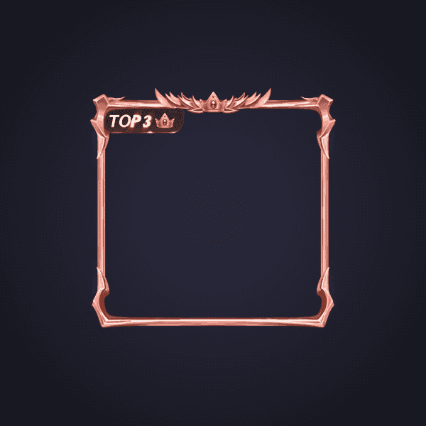 Bronze Top 3 Ranking Frame