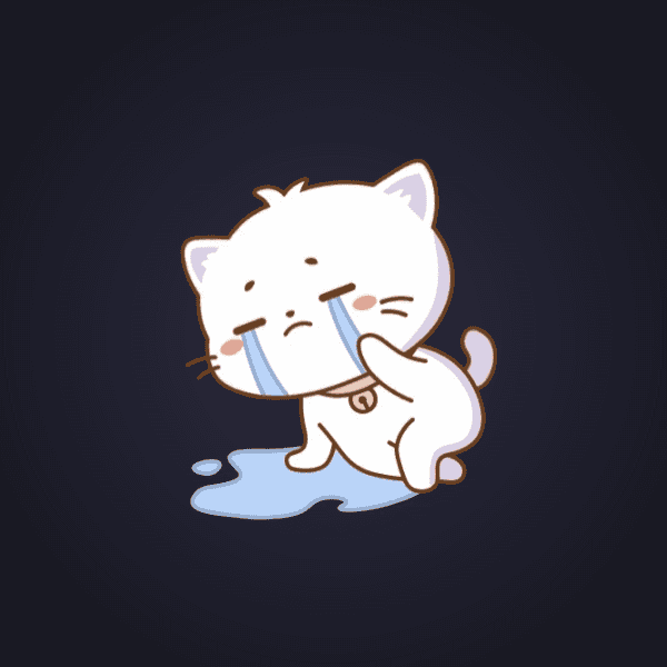 Crying White Kitten