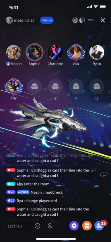 Futuristic Silver Jet