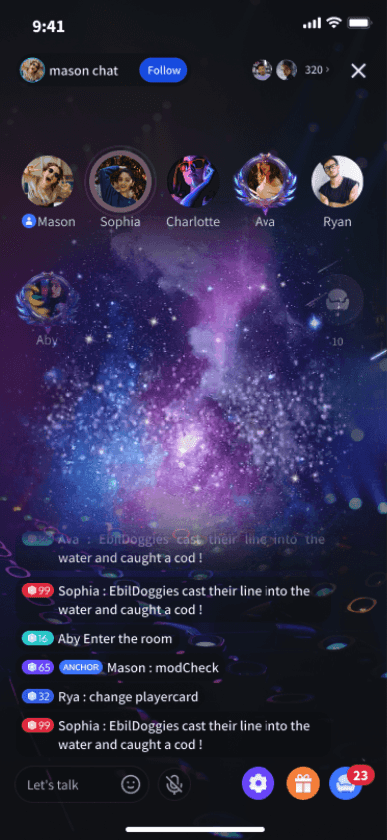 Galaxy Sparkle Counter