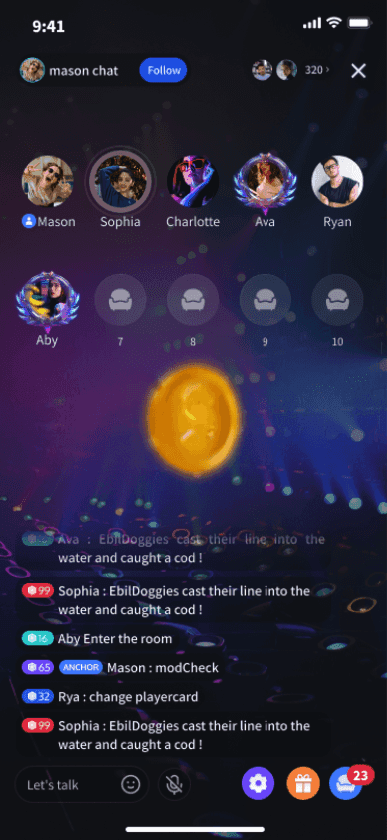 Golden Coin Explosion