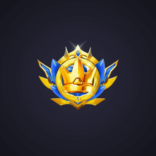 Golden Crown Blue Wings