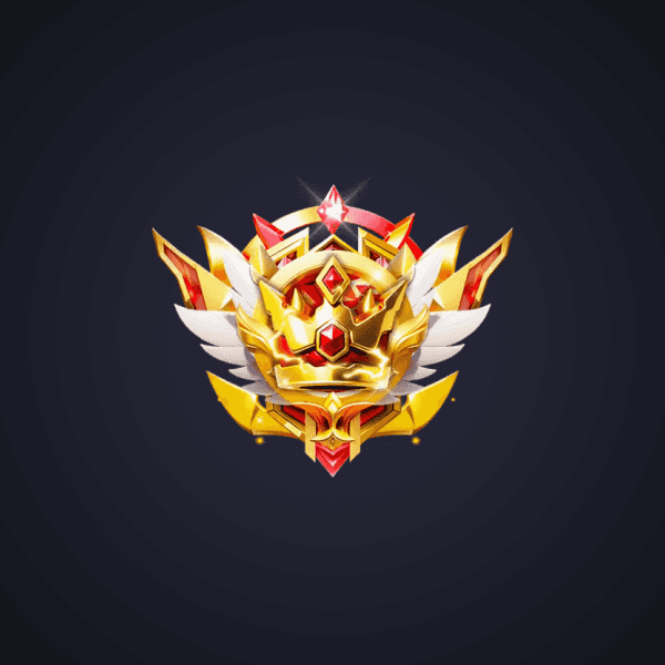 Golden Crown Winged Emblem