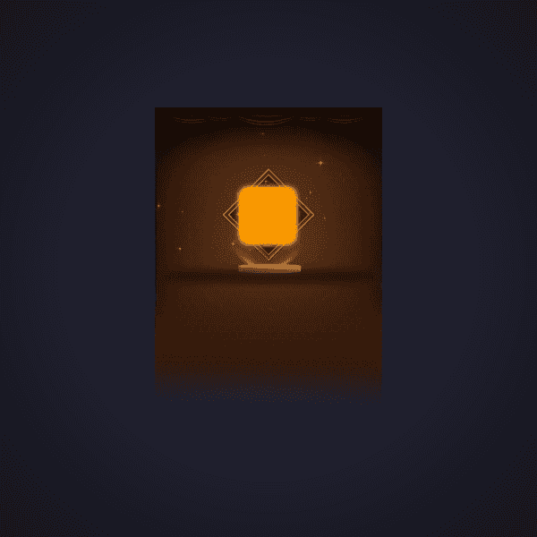 Golden Floating Cube