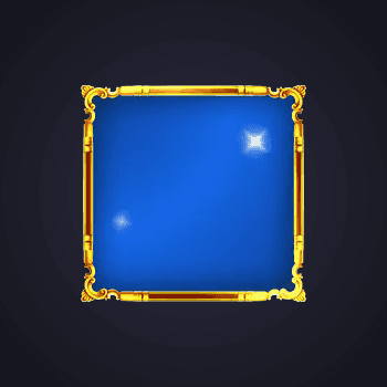Golden Frame With Blue Glow
