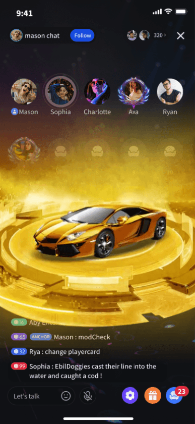 Golden Sports Coupe Luxury