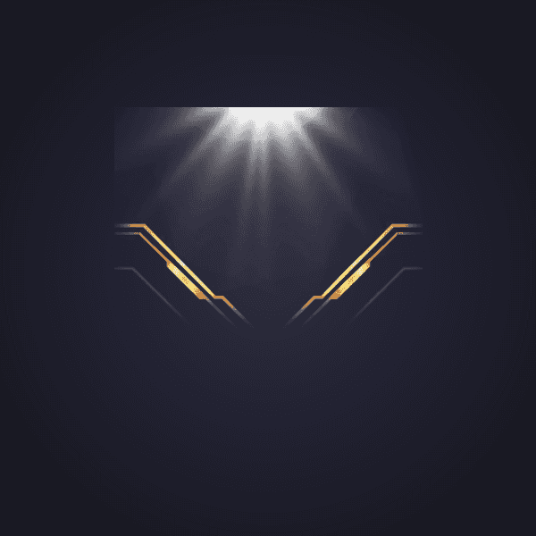 Golden Spotlight Frame