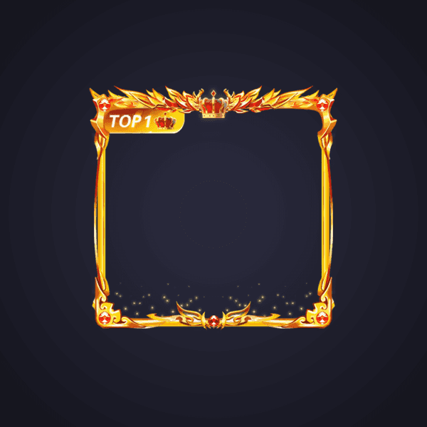 Golden Victory Crown Top Frame