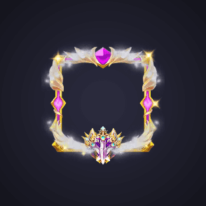 Golden Violet Crest Frame