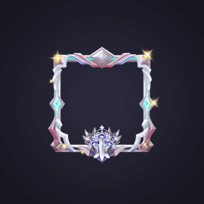 Icy Crystal Crown Frame