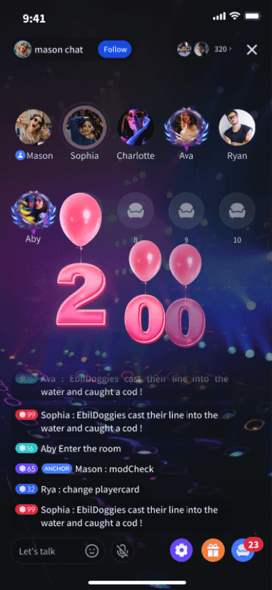 Pink Balloon Number 200 Milestone
