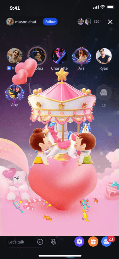 Pink Carousel Romance