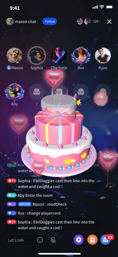 Pink Celebration Cake