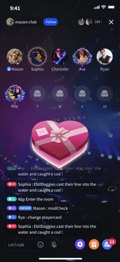 Pink Heart Chocolate Box