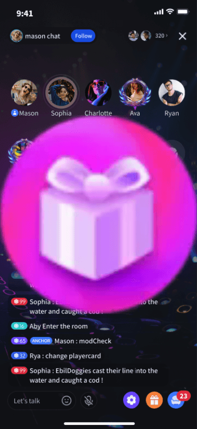 Purple Gift Box Virtual