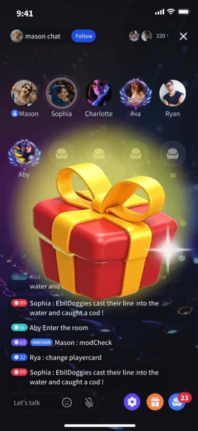 Red Gift Box Gold Ribbon