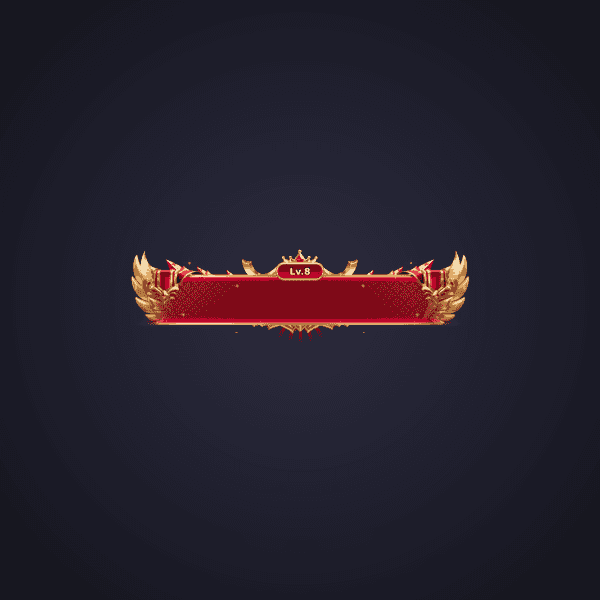 Red Gold Level Badge
