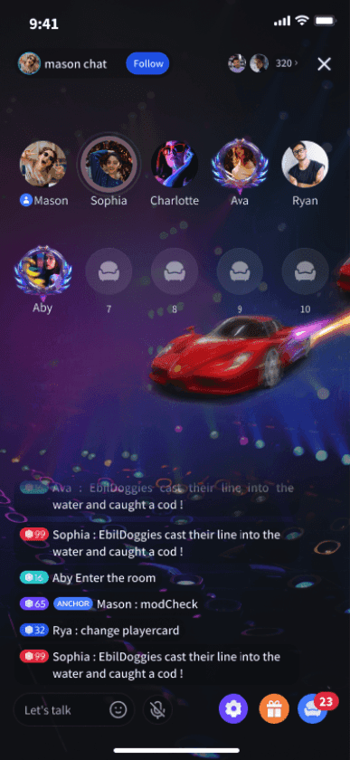 Red Speedster Car