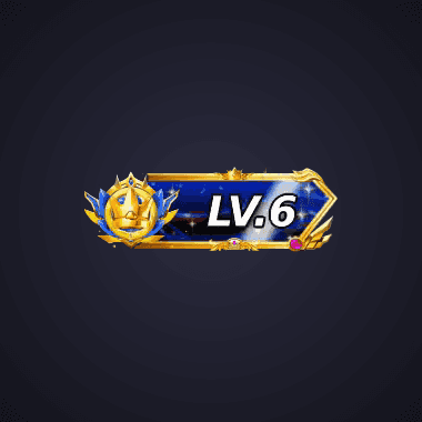 Gold Royal Blue Level Badge