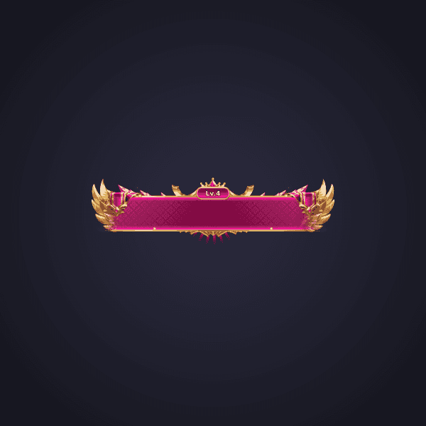 Royal Pink Level Badge