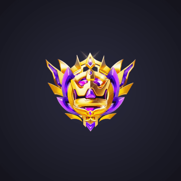 Royal Purple Crown Badge