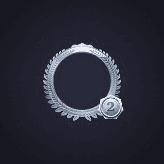 Silver Laurel Second Place Frame