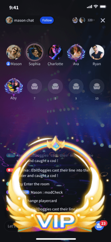 Golden VIP Emblem