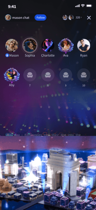 Romantic Cityscape Night