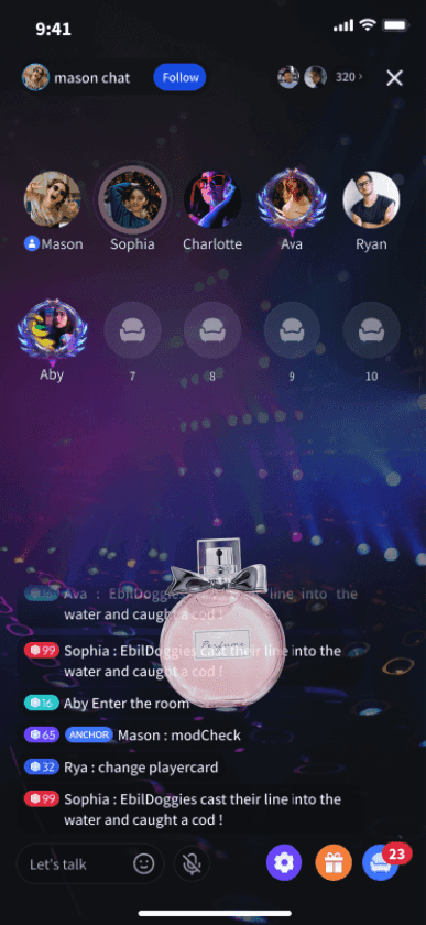 Pink Perfume Bottle