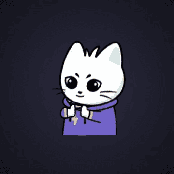 White Cat Thumbs Up