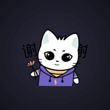 White Cat With Flower