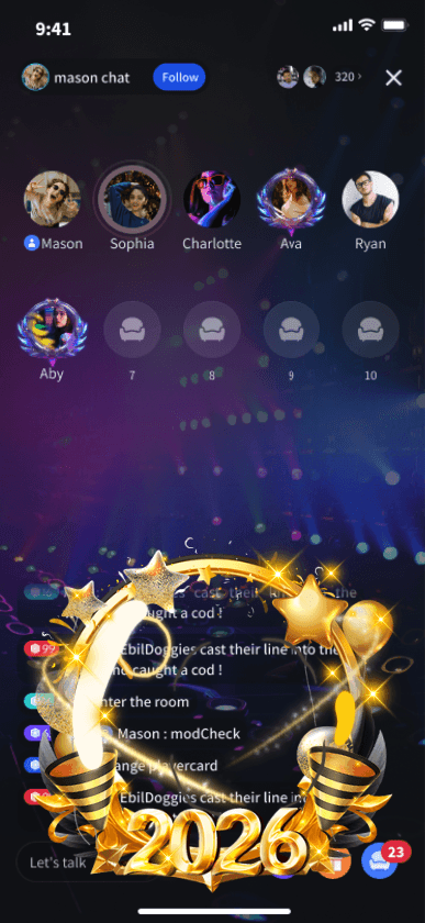 Golden New Year Frame