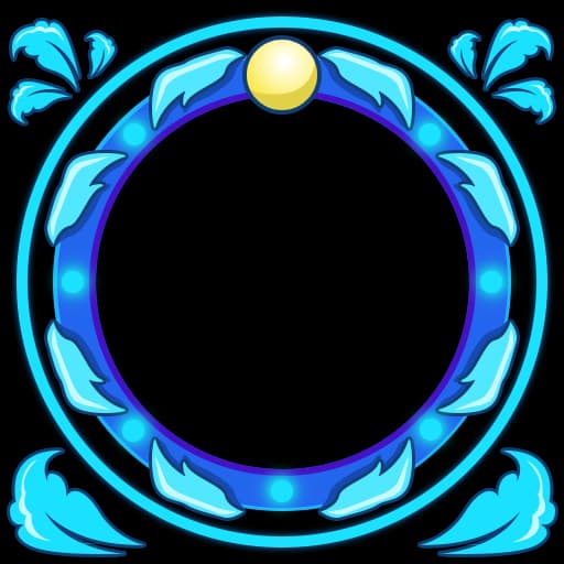 Blue Floral Frame