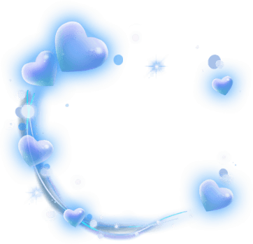 Blue Heart Glow Frame