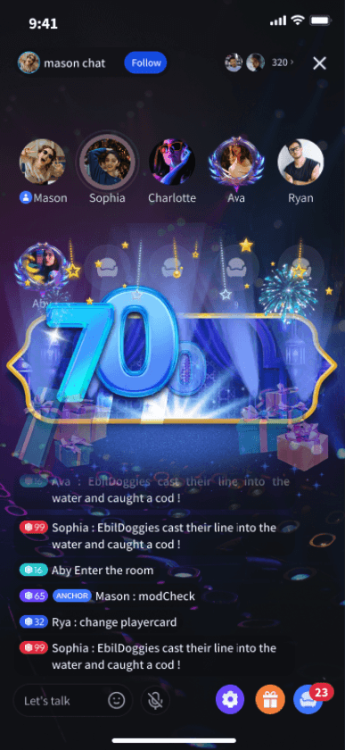 Blue Number Seven Thousand