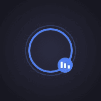 Blue Pulse Ring Frame