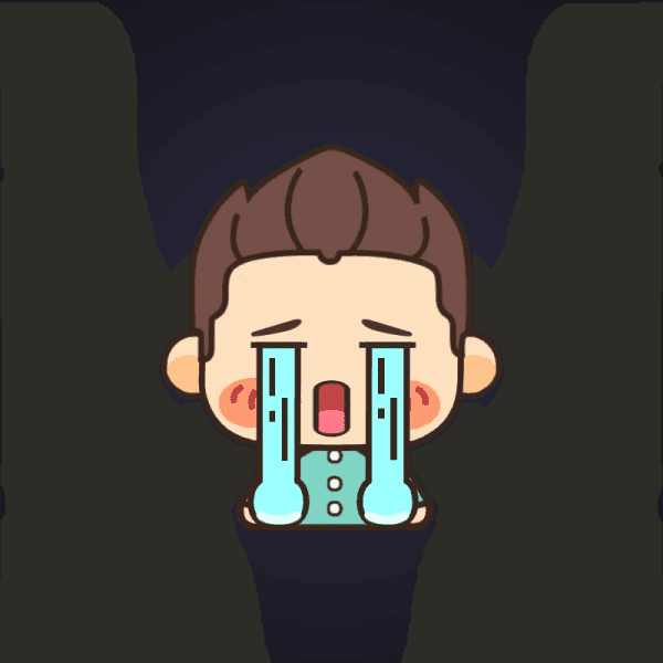 Blue Tears Crying Boy