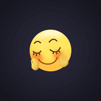 Blushing Hug Emoji