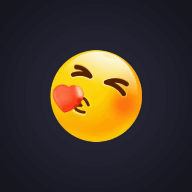 Blushing Kiss Emoji