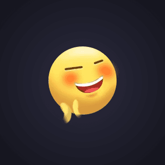 Blushing Laughing Emoji