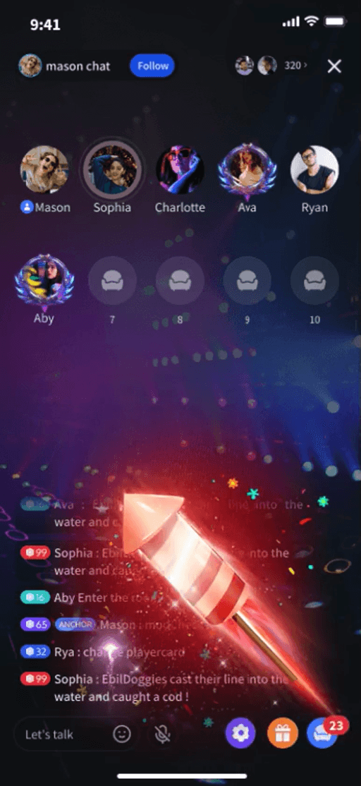 Red Rocket Firework