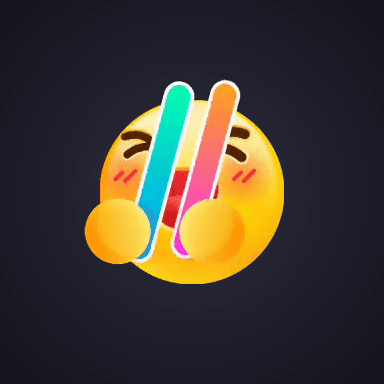 Cheerful Glow Stick Emoji