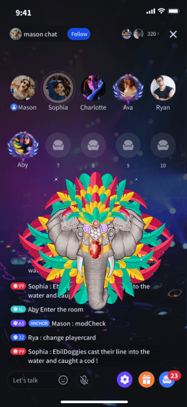 Colorful Elephant Mask