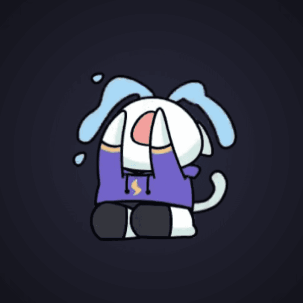 Crying White Cat