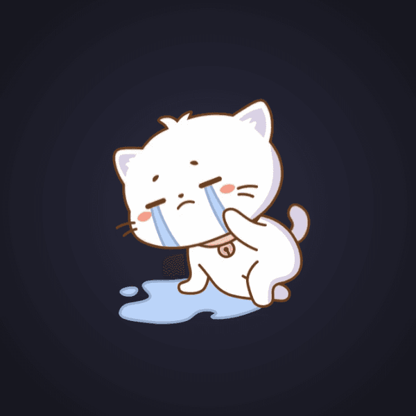Crying White Kitten