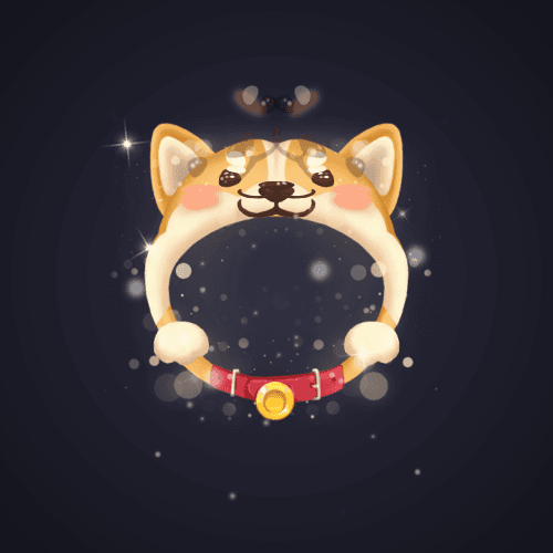 Cute Dog Filter Frame