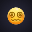 Dizzy Spiral Eyes Emoji
